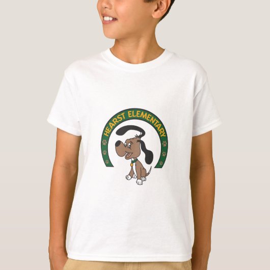 Hearst Elementary Classic Hound Logo T-shirt (Voorkant)