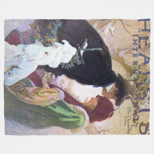 Hearst's Internationaal Hoesje, Alphonse Mucha Fleece Deken (Voorkant (Horizontaal))