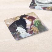 Hearst's Internationaal Hoesje, Alphonse Mucha Kartonnen Onderzetters (Schuin)