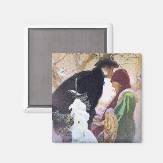 Hearst's Internationaal Hoesje, Alphonse Mucha Magneet (Voorkant / Achterkant)