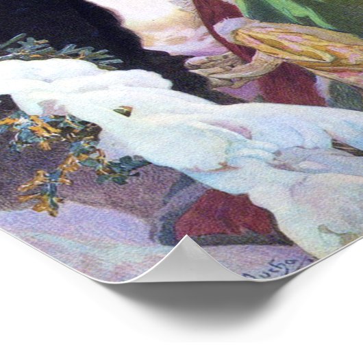 Hearst's Internationaal Hoesje, Alphonse Mucha Poster (Hoek)