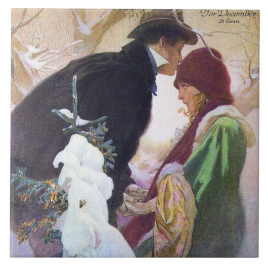 Hearst's Internationaal Hoesje, Alphonse Mucha Tegeltje (Voorkant)