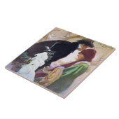 Hearst's International Cover, Alphonse Mucha Tegeltje (Zijkant)