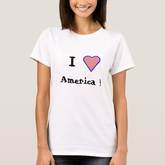 Heart1, Amerika! T-shirt (Voorkant)