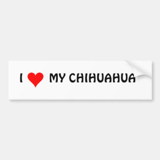 HEART1,         IMY CHIHUAHUA BUMPERSTICKER