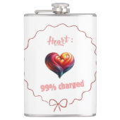  Heart 99% Charged Heupfles (Voorkant)