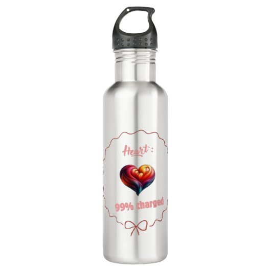  Heart 99% Charged Waterfles (Voorkant)