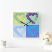 Heart Acrylwandklok Vierkante Klok (Huis)