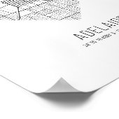 Heart Adelaide City Map (Australië) Poster (Hoek)