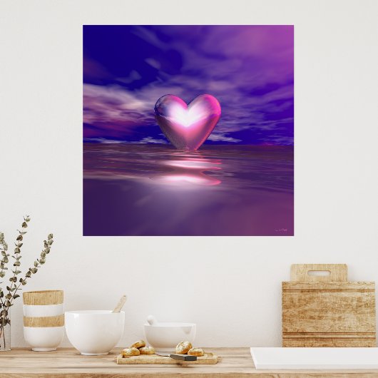 Heart Afloat Poster (Keuken)