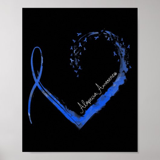 Heart Alopecia Awareness 1 Poster (Voorkant)
