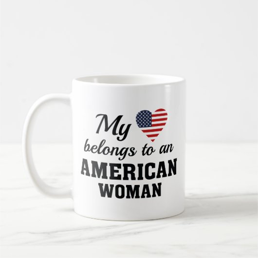 Heart American Woman Koffiemok (Links)