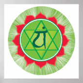 Heart Anahata Chakra Value Poster Paper (Voorkant)