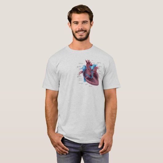 Heart Anatomy grappig Shirt (Voorkant volledig)