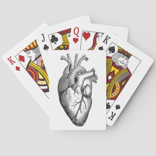 Heart Anatomy Science Pokerkaarten (Achterkant)