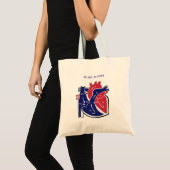Heart Anatomy Tote Bag (Voorkant (product))