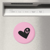 heart and anchor pink magneet (Insitu (Vaatwasser))