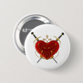 Heart and Daggers Button (Voorkant /achterkant)