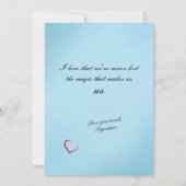 Heart and Flowers for Spouse or Other Feestdagenkaart (Achterkant)