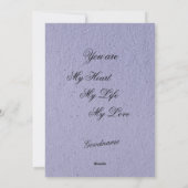 Heart and Lace Special Valentine Feestdagenkaart (Achterkant)