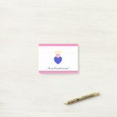 Heart Angel Post-it® Notes (Op bureau)