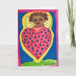 Heart Angel Vliegen met Valentijn Kaart