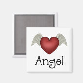 Heart Angel Wings Magneet (Voorkant / Achterkant)