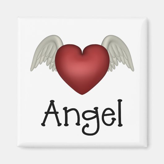 Heart Angel Wings Magneet (Voorkant)