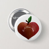 Heart Apple Teacher's Gift Button (Voorkant /achterkant)