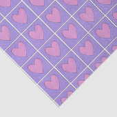 Heart Applique Quilt Woodblock Tissuepapier (Detail)