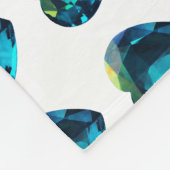Heart Aquamarine, blauw Fleece Deken (Hoek)