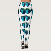 Heart Aquamarine, blauw Leggings (Achterkant)