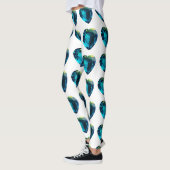 Heart Aquamarine, blauw Leggings (Links)