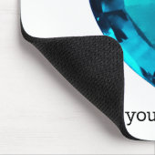 Heart Aquamarine, blauw Muismat (Hoek)