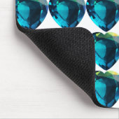 Heart Aquamarine, blauw Muismat (Hoek)