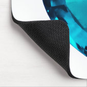 Heart Aquamarine, blauw Muismat (Hoek)