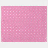 Heart Argyle Pink Fleece Blanket Deken (Voorkant (Horizontaal))