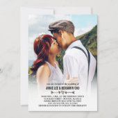 Heart & Arrows Aangepast fotohuwelijk Kaart (Voorkant)