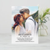 Heart & Arrows Aangepast fotohuwelijk Kaart (Staand voorkant)