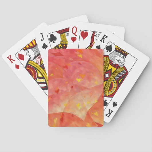 Heart Art Abstract and Fun Playing Cards Pokerkaarten (Achterkant)