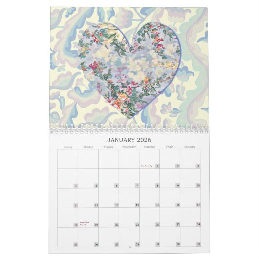 Heart Art Fun Hearts Kalender (Jan 2026)