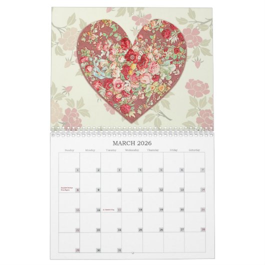 Heart Art Fun Hearts Kalender (Mar 2026)