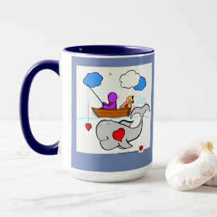 Heart Art Happy Whale-Mok Mok