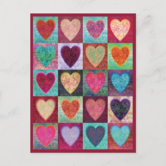 Heart Art Tiles Briefkaart (Voorkant)
