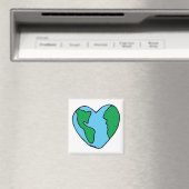 Heart Art World Ecofriendly Icon Happy Earth Clipa Magneet (Insitu (Vaatwasser))