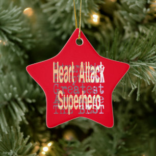 Heart Attack Superheld Extraordinaire Keramisch Ornament
