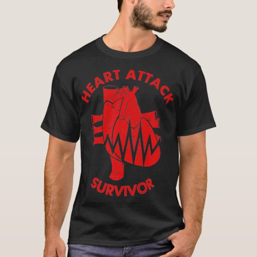 Heart Attack Survivor Premium _1  T-shirt (Voorkant)