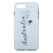 Heart Australia Cell Phone Case, Australian Case-Mate iPhone Case (Achterkant)