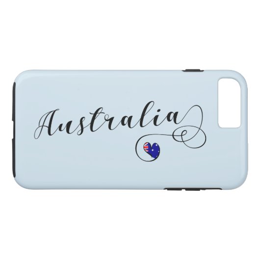 Heart Australia Cell Phone Case, Australian Case-Mate iPhone Case (Achterkant (Horizontaal))