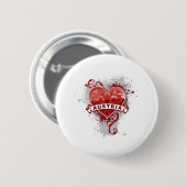 Heart Austria Ronde Button 5,7 Cm (Voorkant /achterkant)